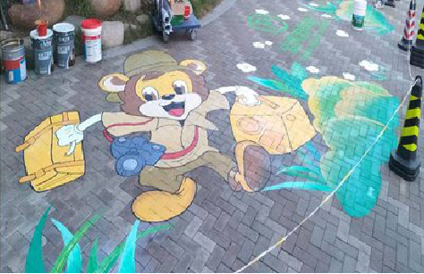 遵义夏季画地面彩绘会遇到的问题