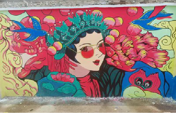 遵义墙体彩绘-网红墙