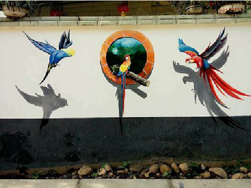 遵义视觉错位-3D墙绘设计